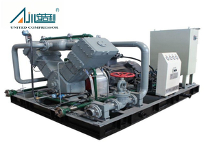 Безмасляный компрессор природного газа V-типа с высокой производительностью 1200 Нм³/ч