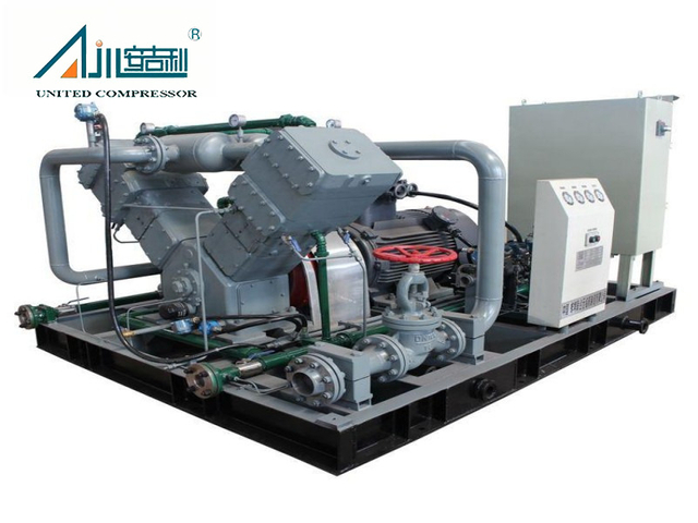 Безмасляный компрессор природного газа V-типа с высокой производительностью 1200 Нм³/ч